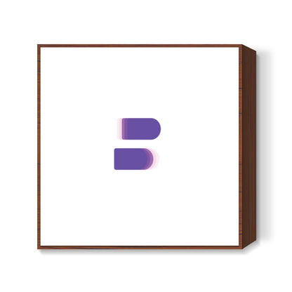 B Minimal Print Square Art Prints