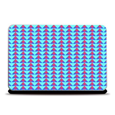Trippy Triangles | Cyan Red Laptop Skins