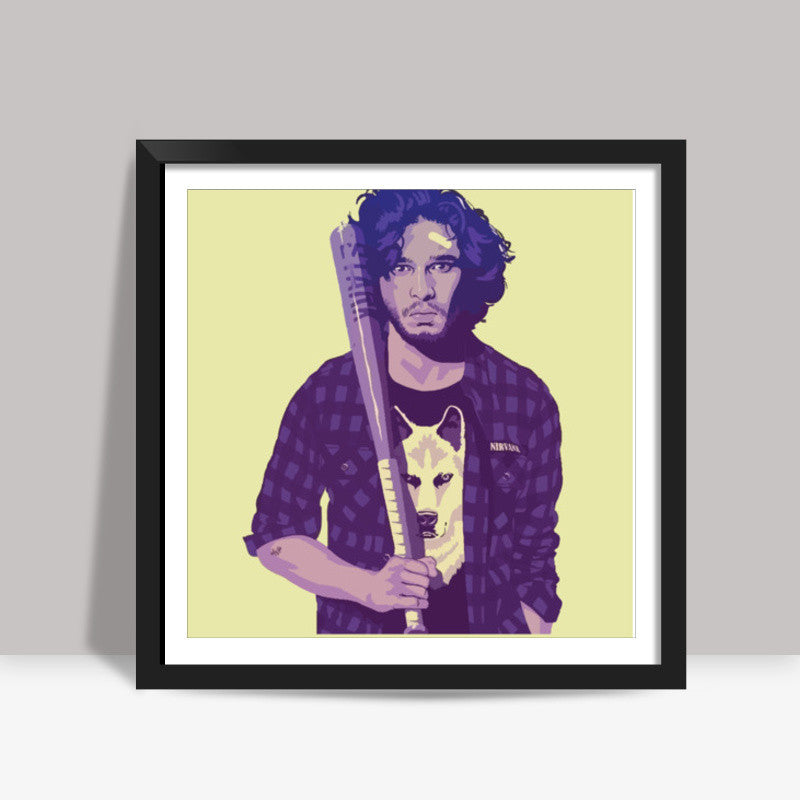 Game of Throne: Jon Snow Square Art Prints