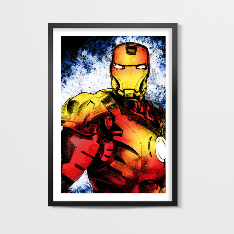 Ironman Fan Art - Grunge Wall Art