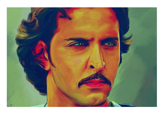 Hrithik Roshan As Akbar Art PosterGully Specials