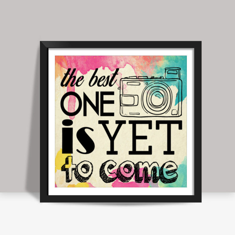 Vintage Camera Quote Square Art Prints