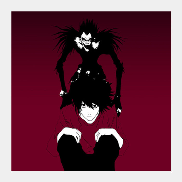 death note L Square Art Prints