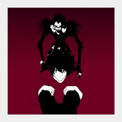 death note L Square Art Prints