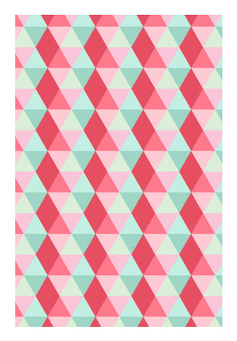 Abstract Checkered Tile Pattern Art PosterGully Specials