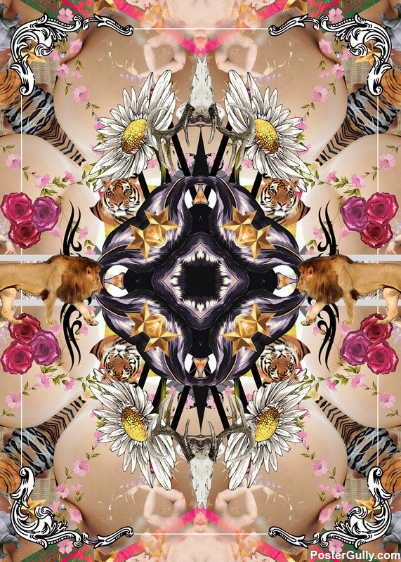 Brand New Designs, Flowers And Lions Artwork