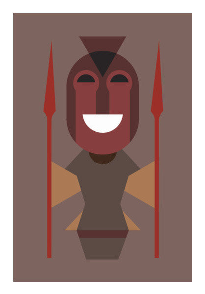 Geometric Art African Woman Art PosterGully Specials
