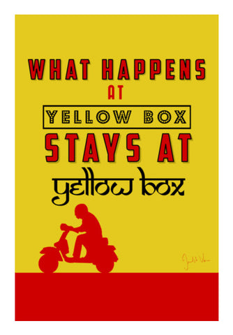 Yellow Box Wall Art
