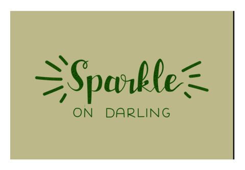 Sparkle Typography Wall Art