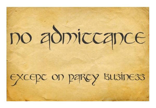PosterGully Specials, Lord of the rings Bilbo Baggins quotes Wall Art