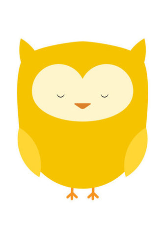 Cute Yellow Owl Art PosterGully Specials