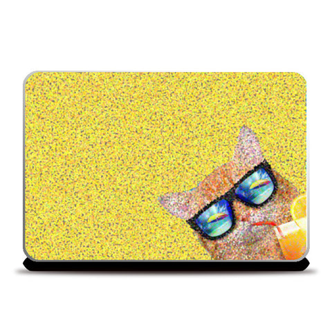 Summer cat Laptop Skins