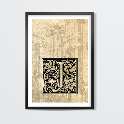 Ornate J Wall Art