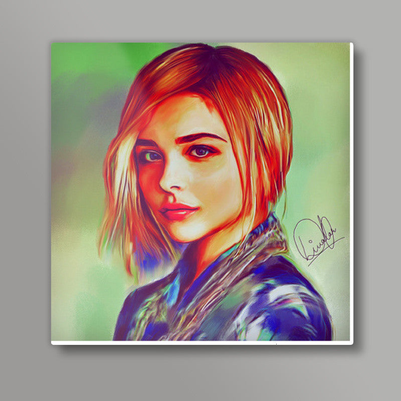 Chloe Grace Moretz Square Art Prints