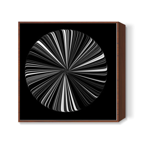 Abstract Black And White Pinwheel Digital Art Background Square Art