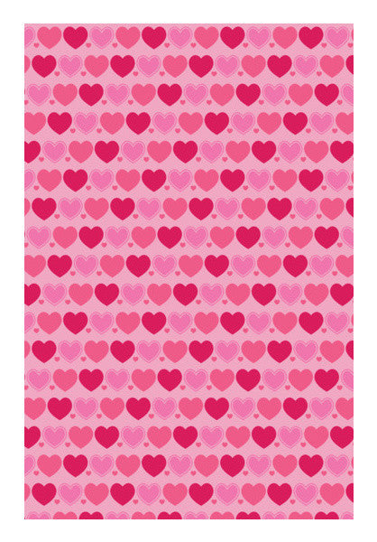Pink Heart Pattern Art PosterGully Specials