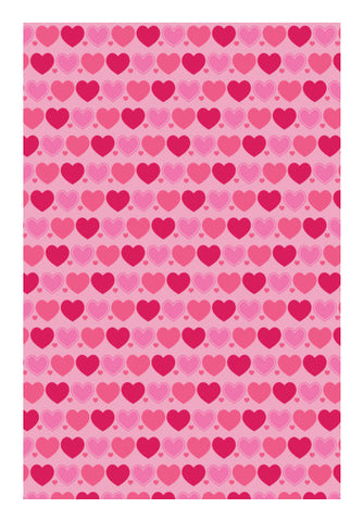 Pink Heart Pattern Art PosterGully Specials