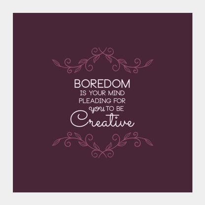 Quote Typography Square Art Prints