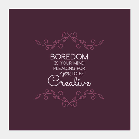 Quote Typography Square Art Prints
