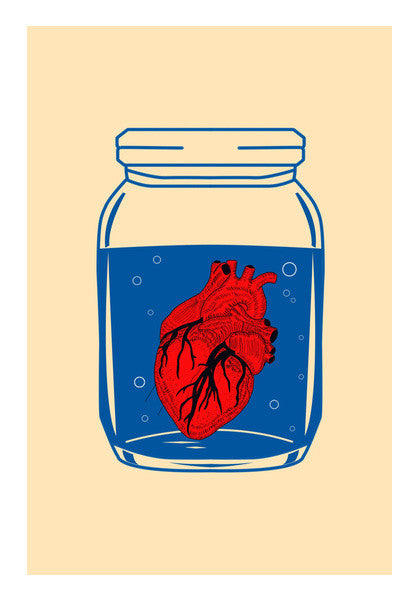 Wall Art, The Heart in the Glass Jar Wall Art