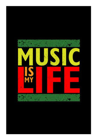 PosterGully Specials, Music is my life Wall Art