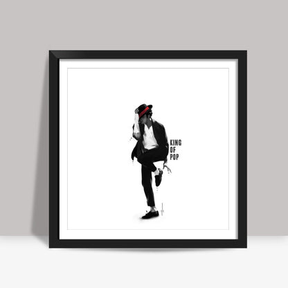 michael jackson | king of pop Square Art Prints