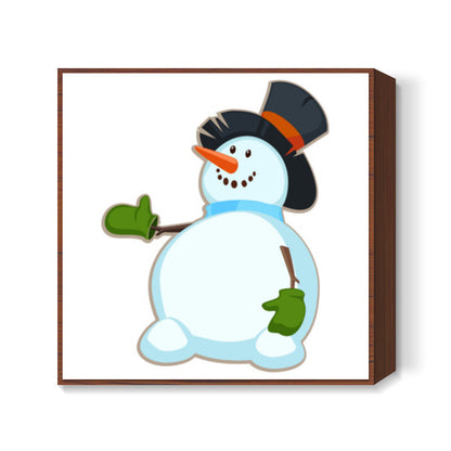 Snowman Square Art Prints