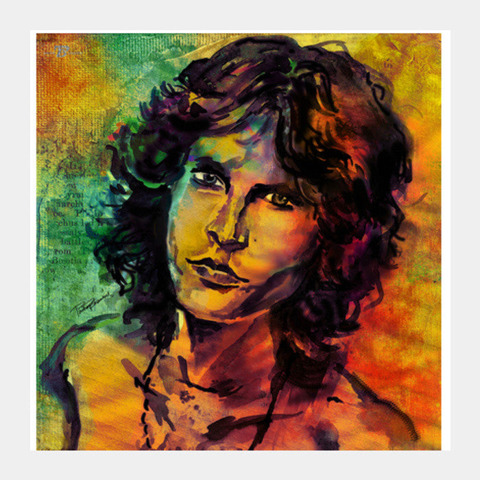 Square Art Prints, JIM Morrison LSD  Square Art Prints