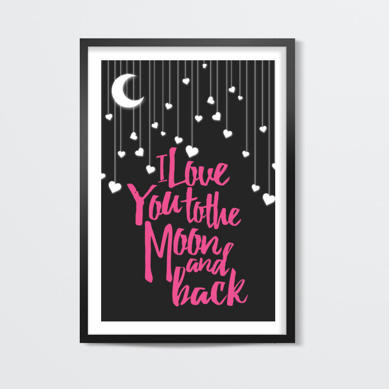 Love you to the moon Wall Art