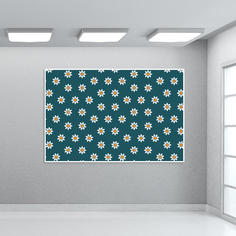 Blue and Yellow Floral Wall Art