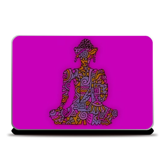 Laptop Skins, Buddha Zenscrawl Laptop Skins