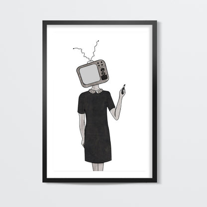 TV Head Wall Art