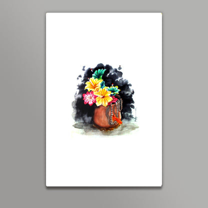 Plastic Flowers Wall Art