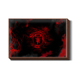 Manchester United Red Smoke #mufc Wall Art