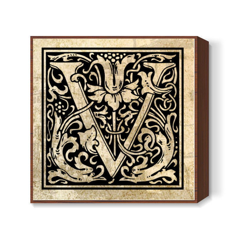 Ornate V Square Art Prints