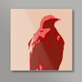 Abstract Eagle Red Square Art