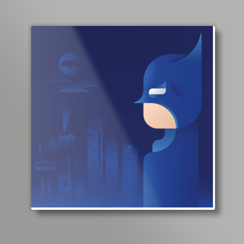Batman in Gotham Square Art Prints