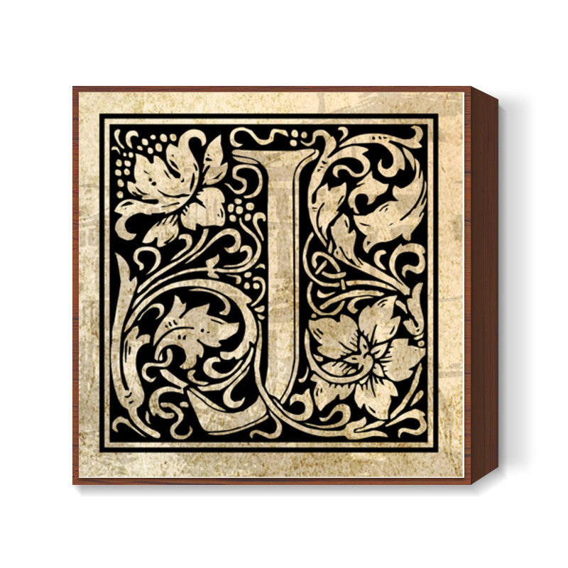 Ornate J Square Art Prints