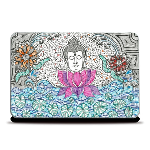 Laptop Skins, Buddha and Lotus | Enlightenment | Peace Laptop Skins