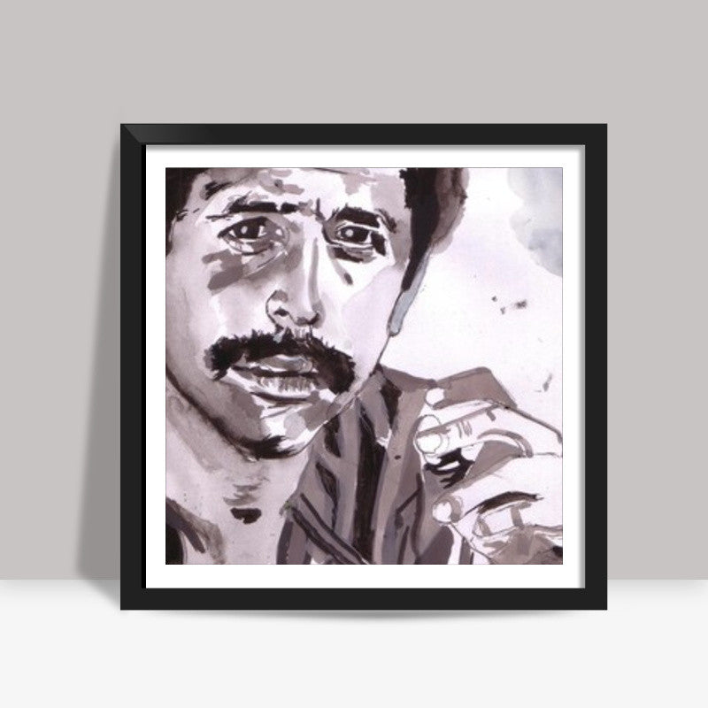 Versatile Bollywood actor Naseeruddin Shah reinvents himself as per the requirements of the character Square Art Prints