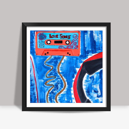 Music on my Mind Square Art Prints