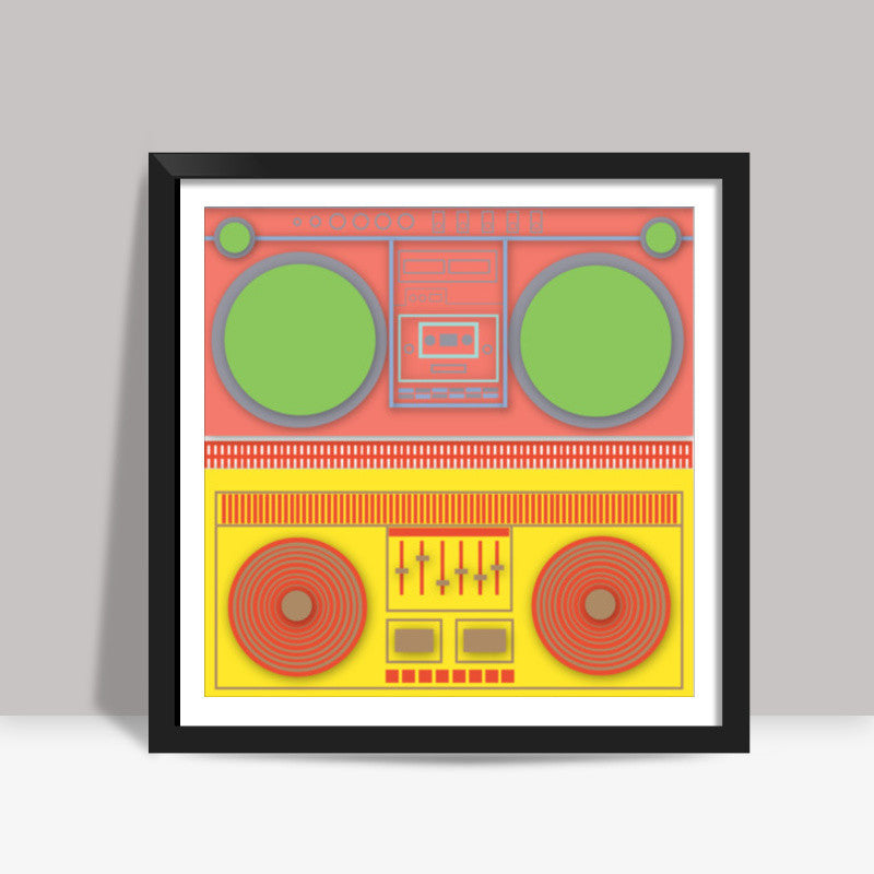 Boom Box Mania ! Square Art Prints