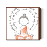 Smiling Buddha  Square Art Prints