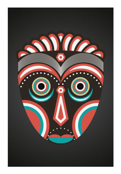 Lulua Spirit Mask Art PosterGully Specials
