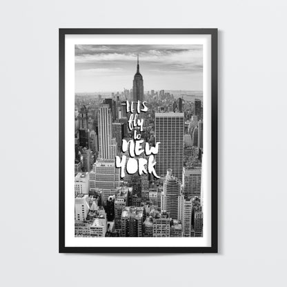 Lets Fly to New York Wall Art