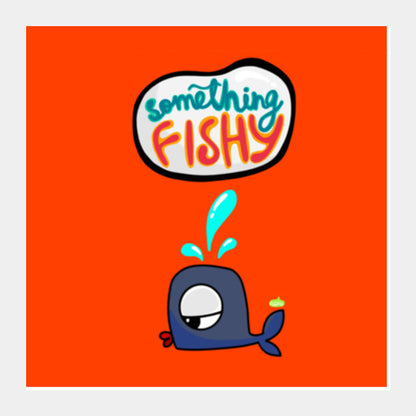 Something Fishy? Square Art Prints