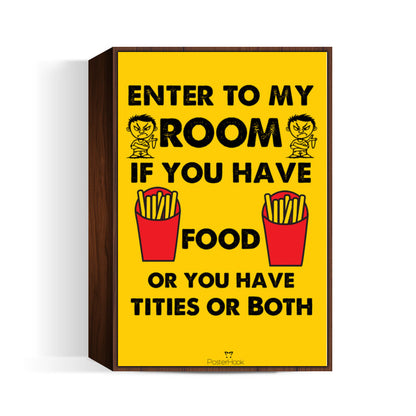 Room Warning Wall Art