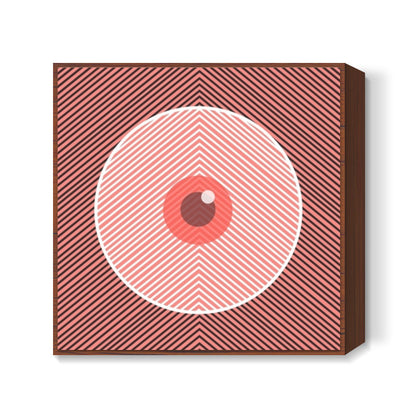 Line Eye ball Square Art Prints
