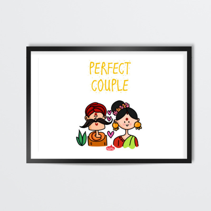 The Desi Perfect Couple Wall Art