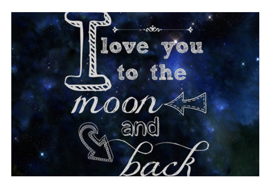 Moon And Back Art PosterGully Specials